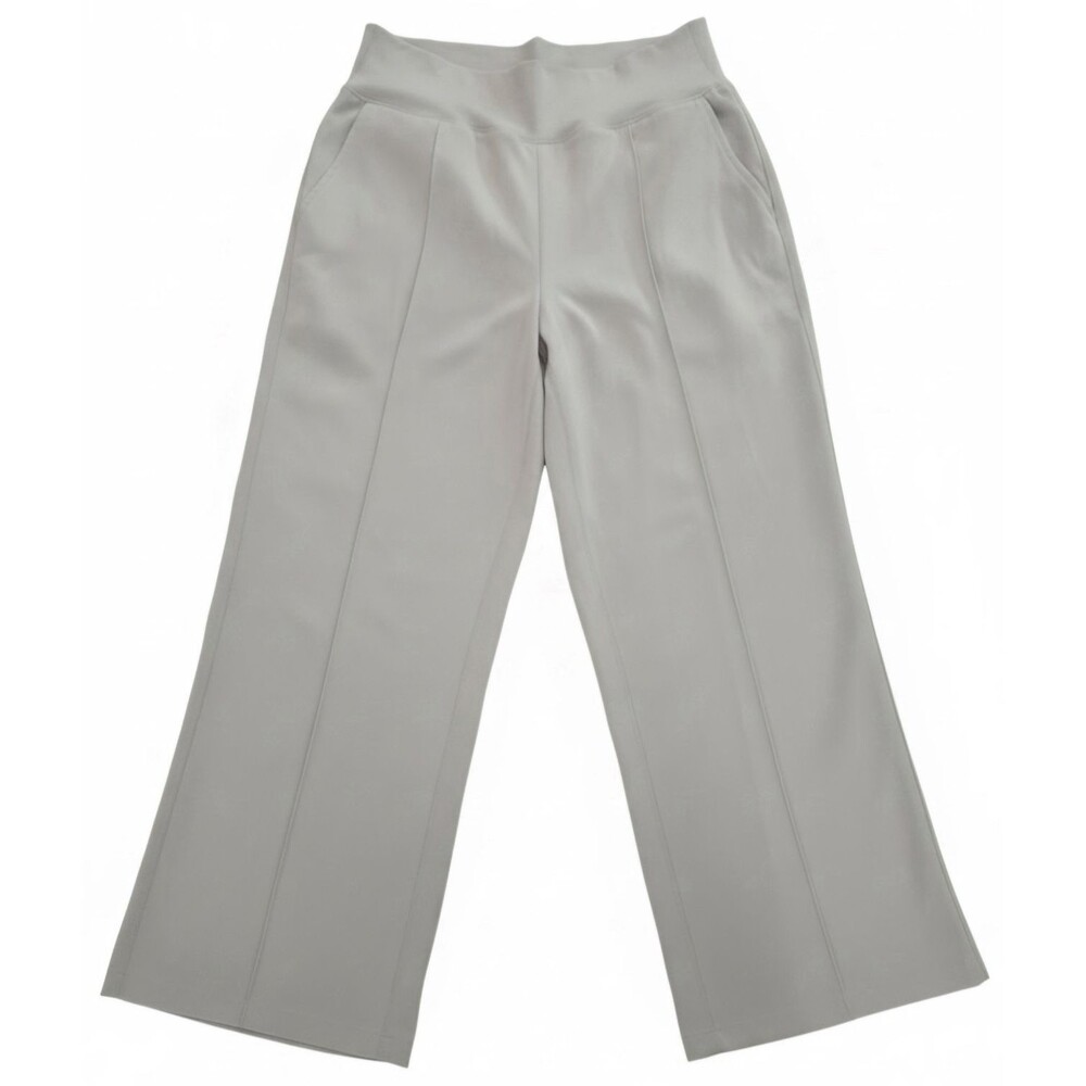 90 Degree by Reflex Womens Straight Leg Pull On Work Pants Poly/Spandex Tan XL